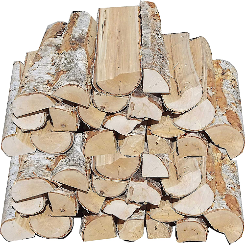 Getrocknetes Birken-Feuerholz direkt zum Verfeuern geeignet